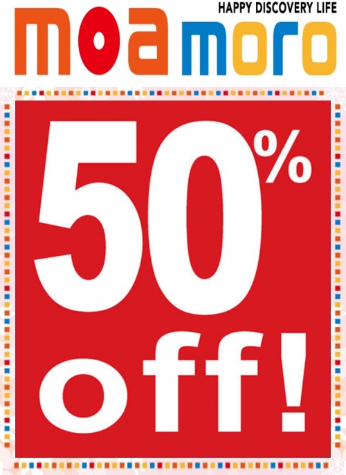 moamoro 50% OFF!!