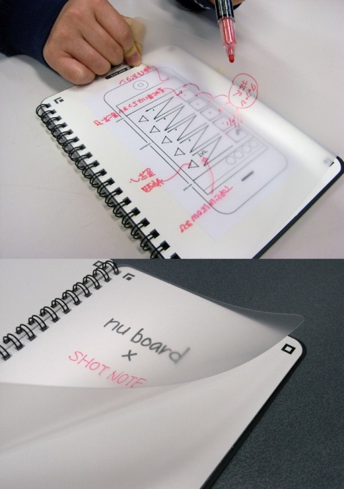 Notebook-shaped white board (*ω ・) * that can be used in any local capital. ♪ 【nuboard】