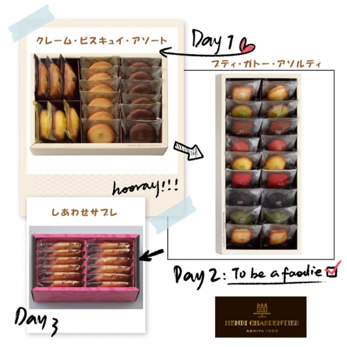 Through sweets, [joy] and [surprise] to customers.